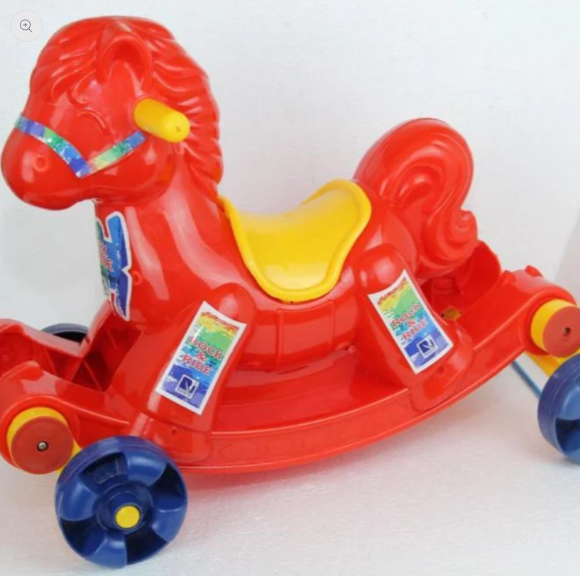 2-in-1 Rocking Horse & Ride-On Toy