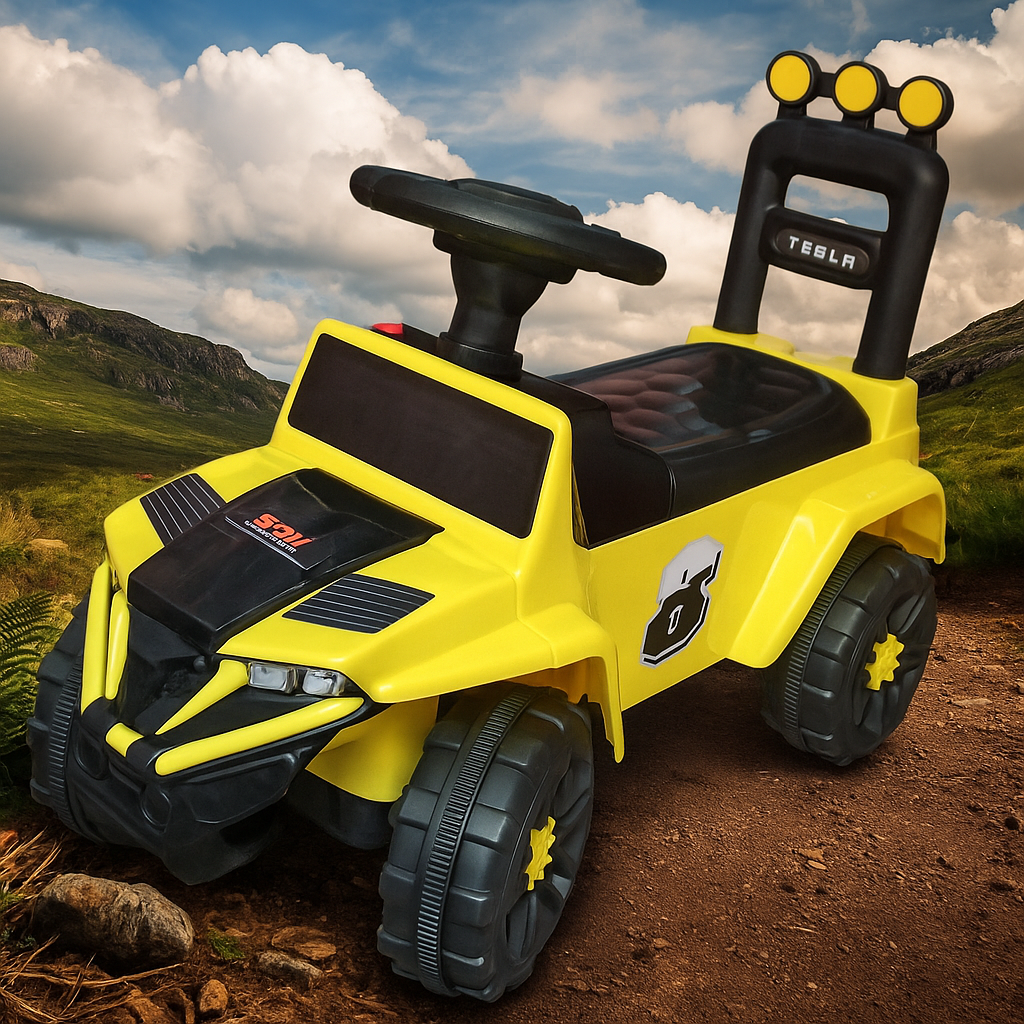 Tesla Style Jeep for Kids – Manual Ride-On Toy Car