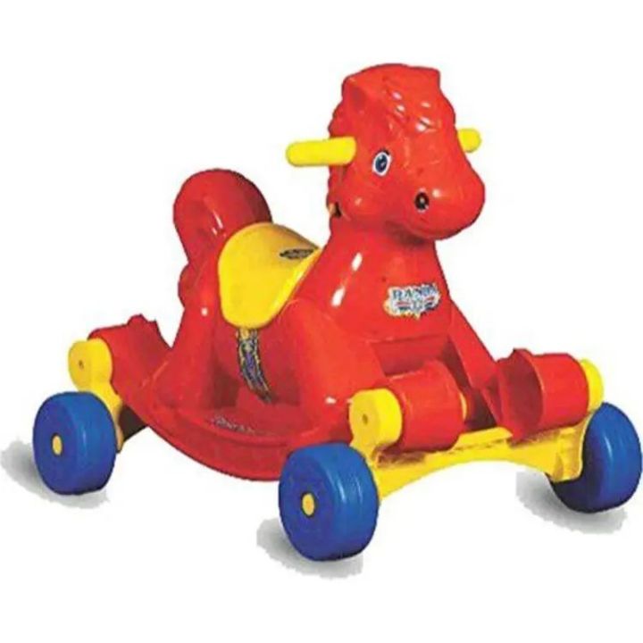 2-in-1 Rocking Horse & Ride-On Toy