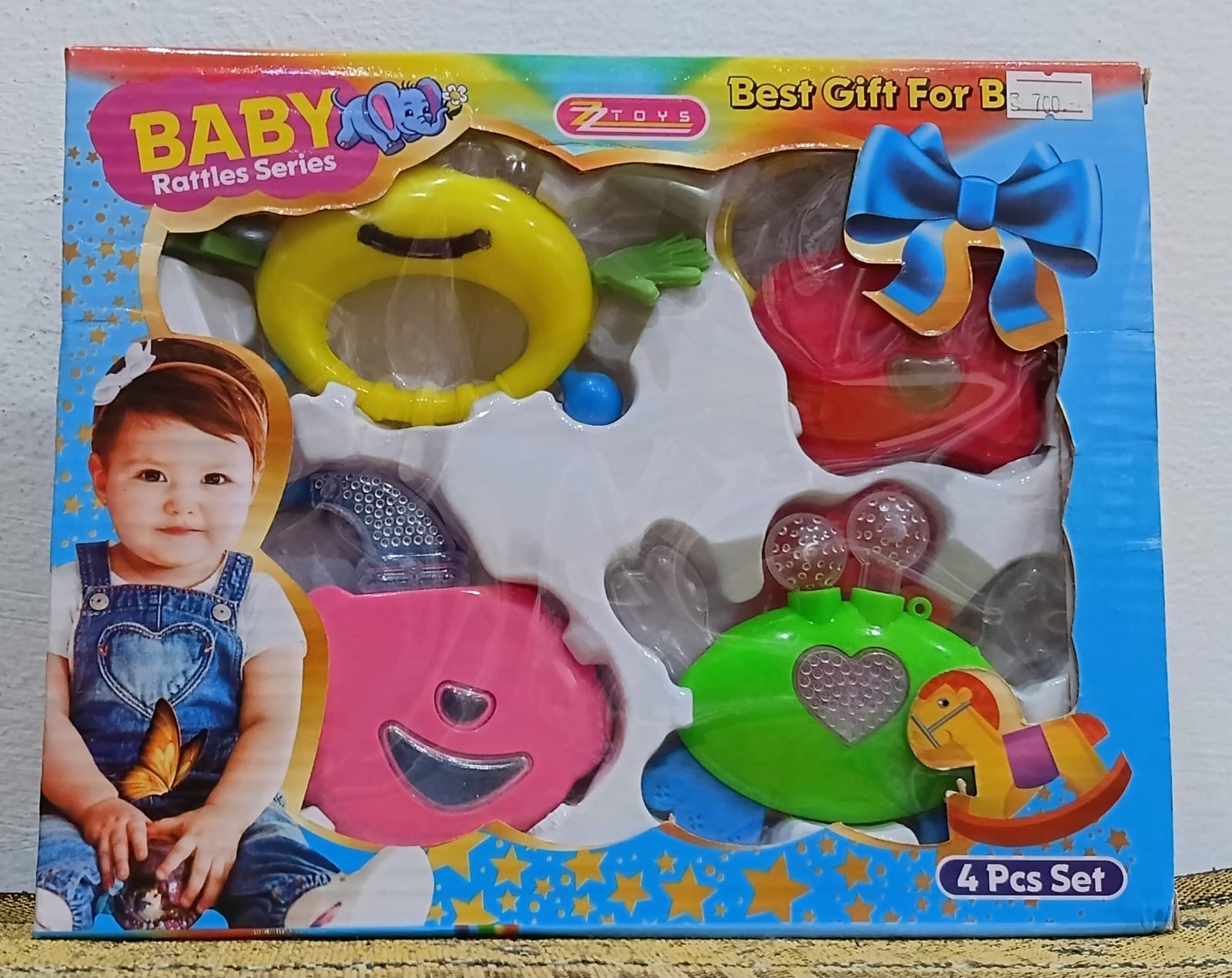 Baby Rattles Set – 4-Piece Colorful Shaking Toys
