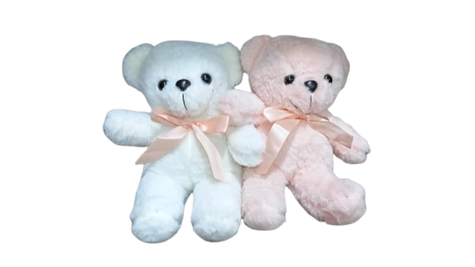 Cute Teddy Bear Plush Toy with Ribbon