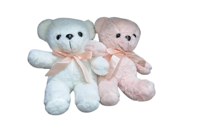 Cute Teddy Bear Plush Toy with Ribbon