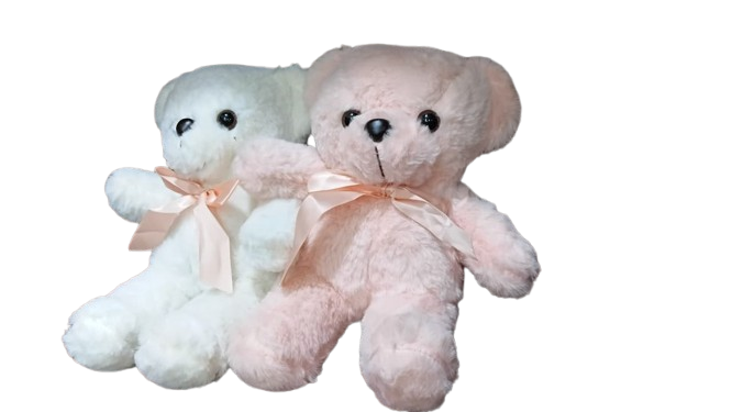 Cute Teddy Bear Plush Toy with Ribbon