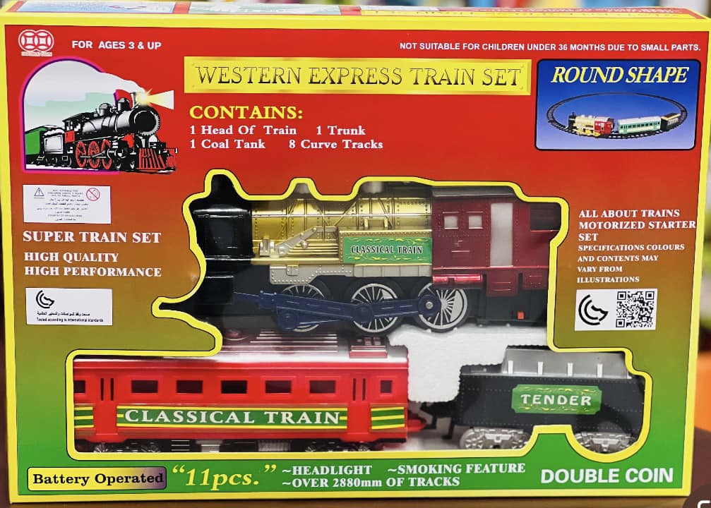 Western Express Train Set with Smoke & Headlight