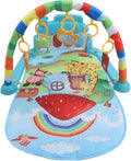 Baby Piano Play Gym Mat with Hanging Toys & Mirror