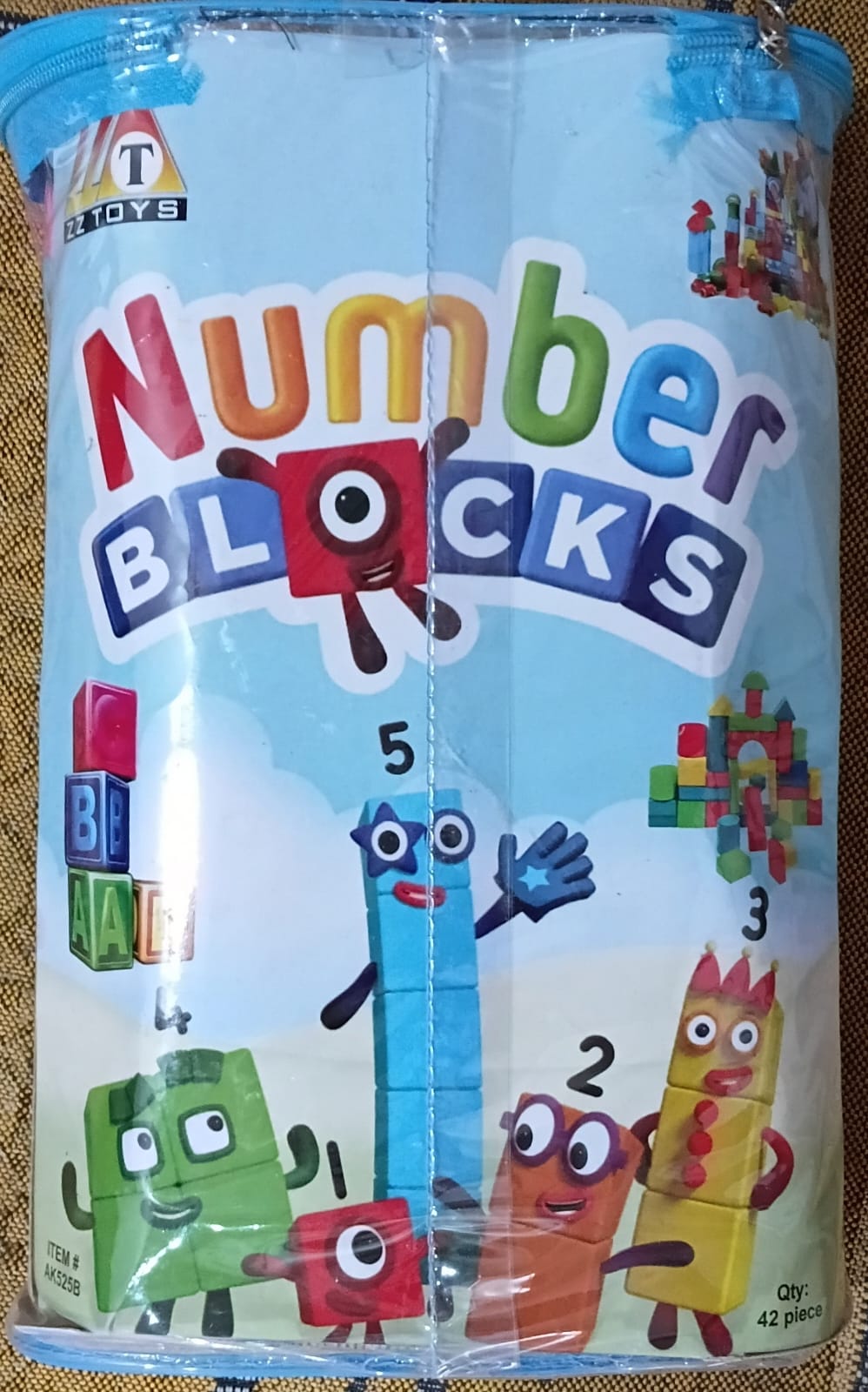 Number Building Blocks Set (42 Pieces)