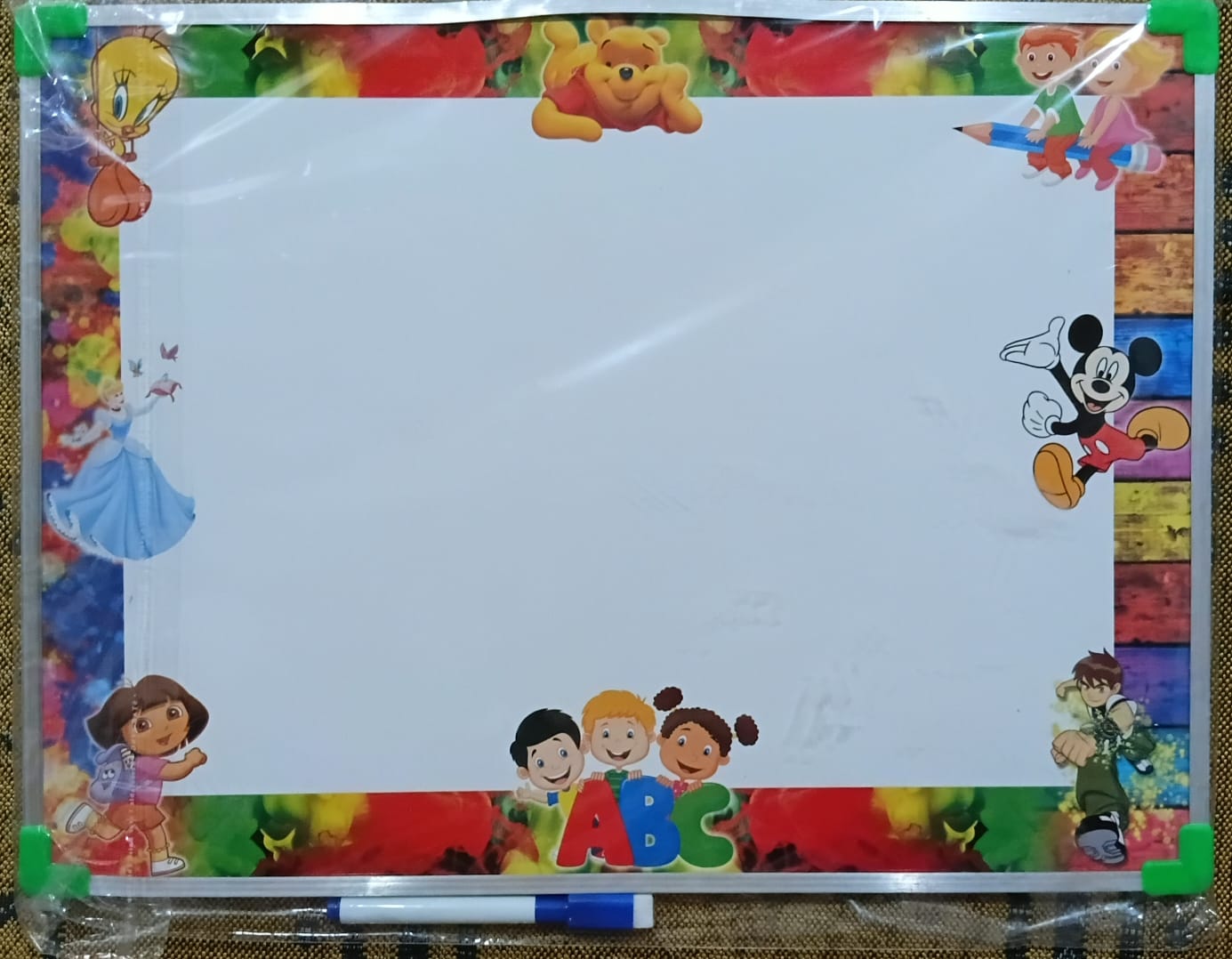 Double-Sided Whiteboard & Chalkboard for Kids
