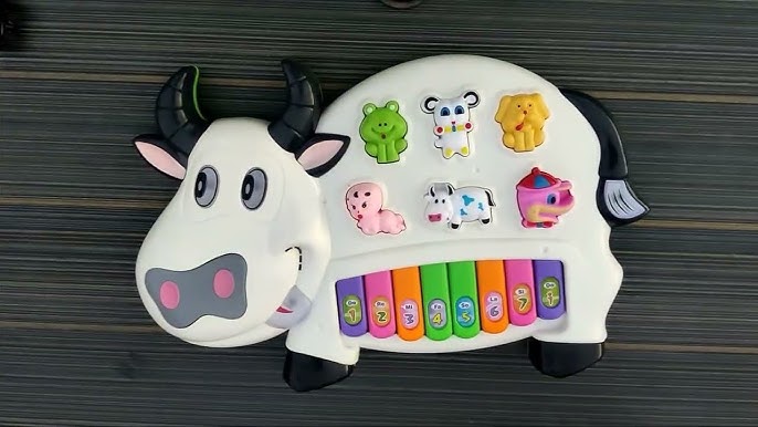 Cow Piano Toy with Animal Sounds & Lights