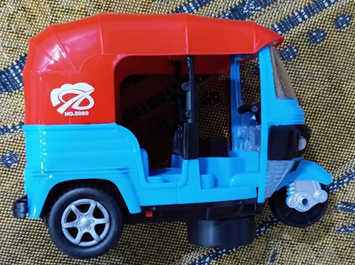 Electric Auto Rickshaw Toy with Lights & Music